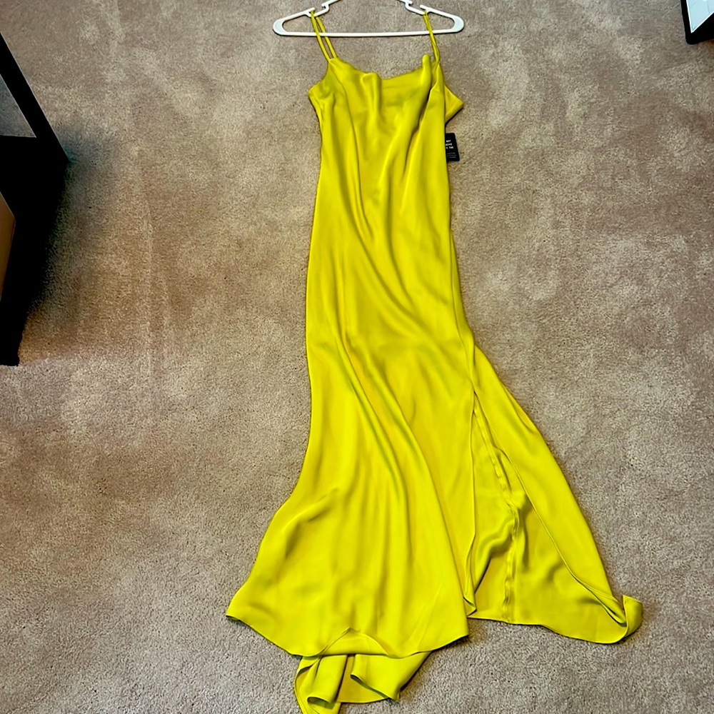 Express green evening dress